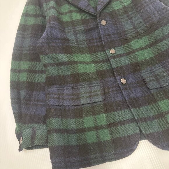 Vintage Ralph Lauren Wool Plaid Blazer Jacket Women's 8 - Picture 4 of 6